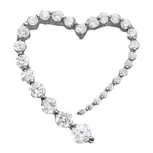 Platinum 1 ct tw Fashion Diamond Pendant