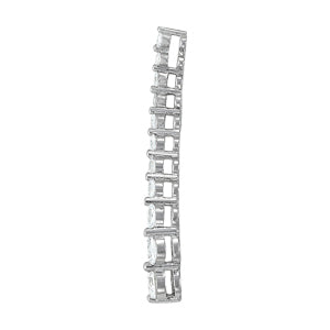 Platinum 1 CT Diamond Journey Pendant Necklace