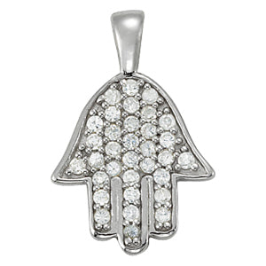 18K White Gold Multi-Diamond Fashion Pendant