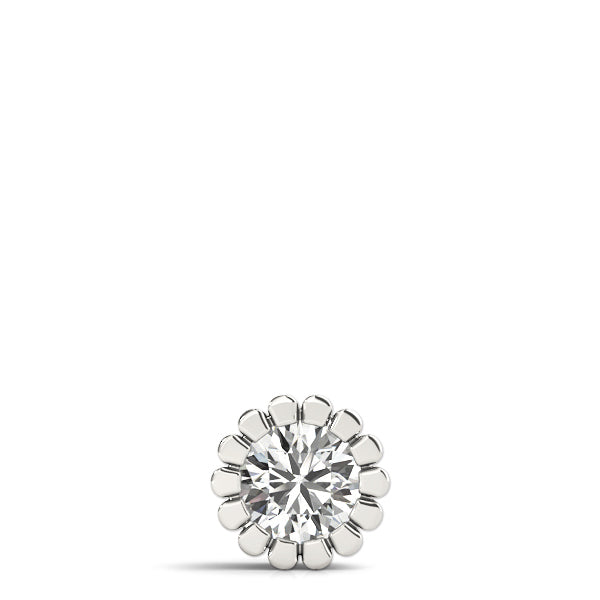 1 CT Diamond 18K White Gold Solitaire Pendant