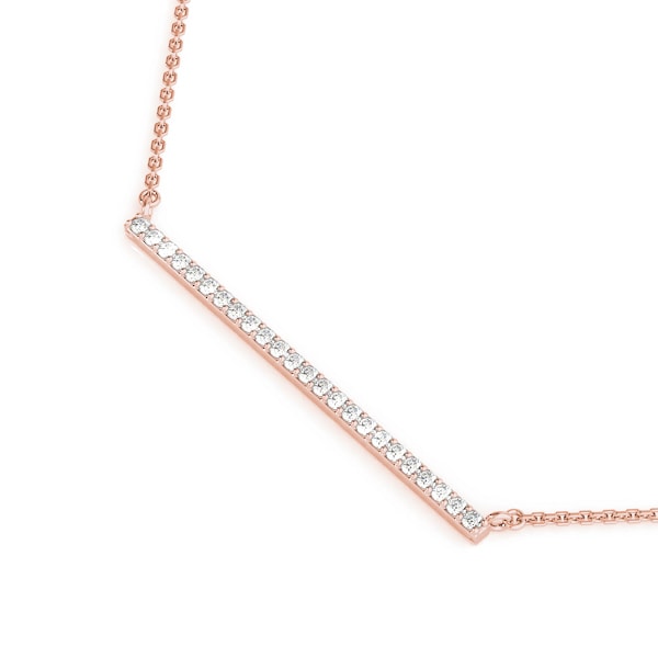 18K Rose Gold 5/8 ct tw Fashion Diamond Pendant
