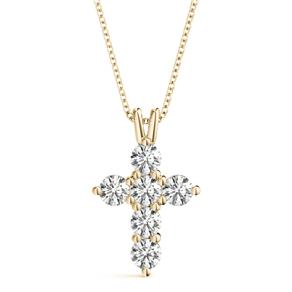 14K Yellow Gold 1/2 ct tw Fashion Diamond Pendant