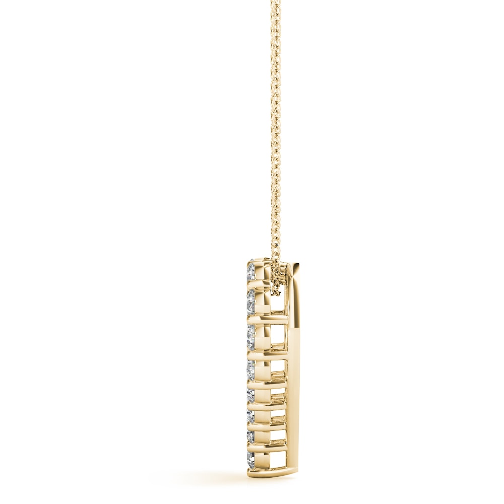 14K Yellow Gold 1/3 ct tw Fashion Diamond Pendant