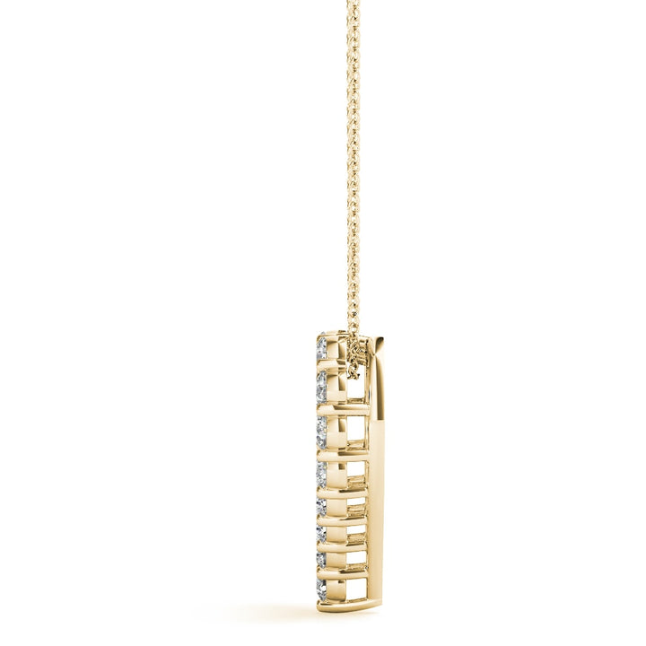 14K Yellow Gold 1/3 ct tw Fashion Diamond Pendant