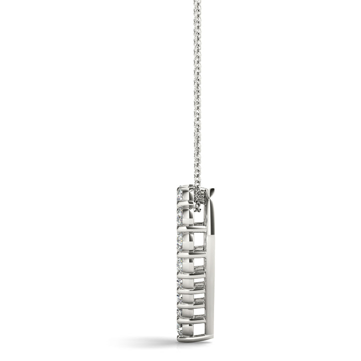 18K White Gold Diamond Fashion Pendant