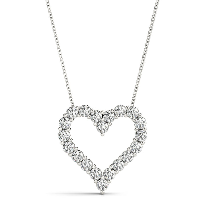 14K White Gold Diamond Fashion Pendant