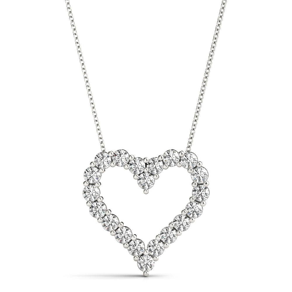 18K White Gold Diamond Fashion Pendant