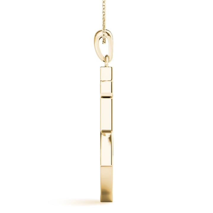 14K Yellow Gold 1/8 ct tw Fashion Diamond Pendant