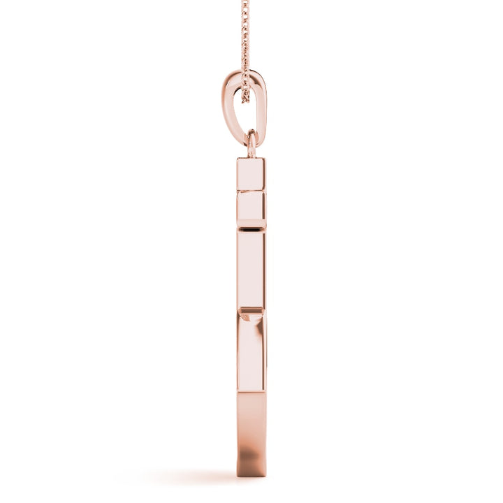 18K Rose Gold 1/8 ct tw Fashion Diamond Pendant