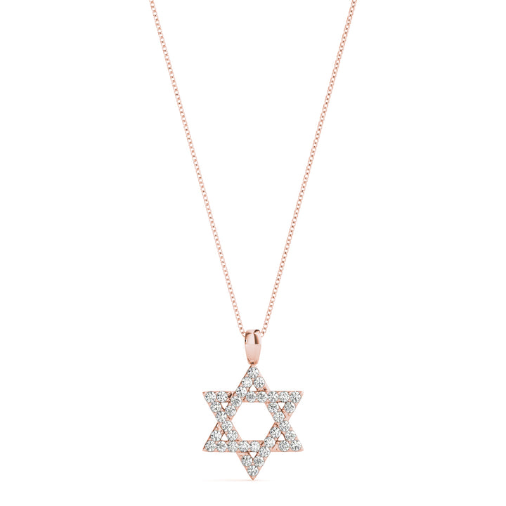 Rose Gold Multi-Diamond Fashion Pendant