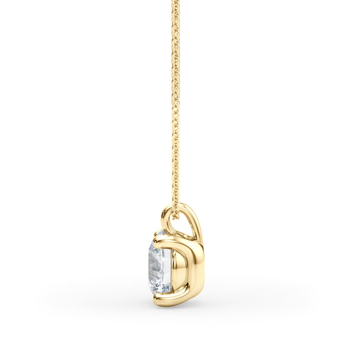 18K Yellow Gold 1ct Round Diamond Ring