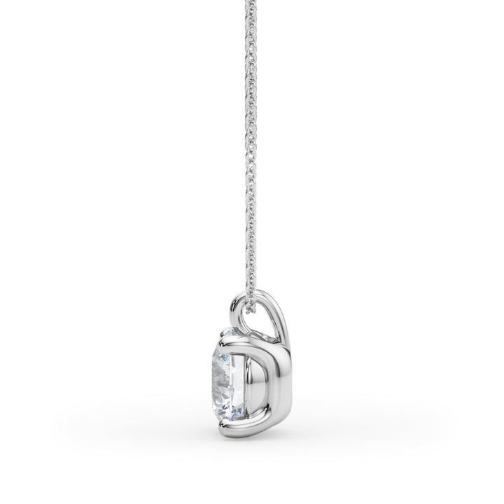 18K White Gold 1ct Round Diamond Ring