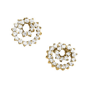 Multi-Diamond Round Cluster Earrings