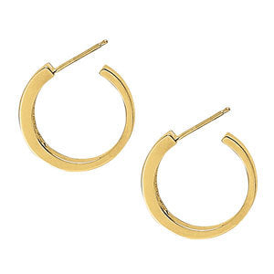 18K White Gold Diamond Fashion Hoop Earrings