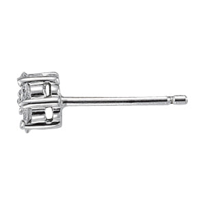 Platinum Round Diamond Fashion Drop Earrings