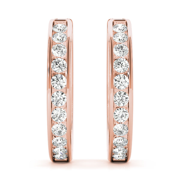 14K Rose Gold 1/2 ct tw Fashion Diamond Earring
