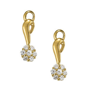White Gold 1/8 CT Diamond Fashion Stud Earrings