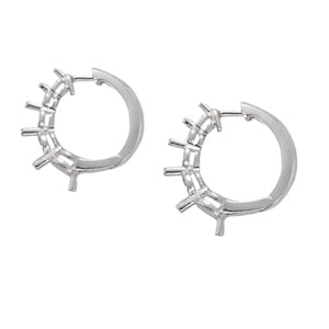 Platinum 1 CT Diamond Journey Earrings