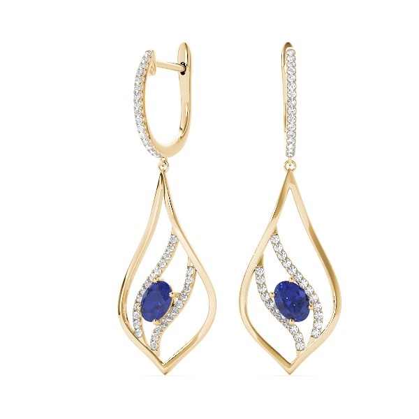 14K Yellow Gold 5/8 ct tw Fashion Diamond Earring