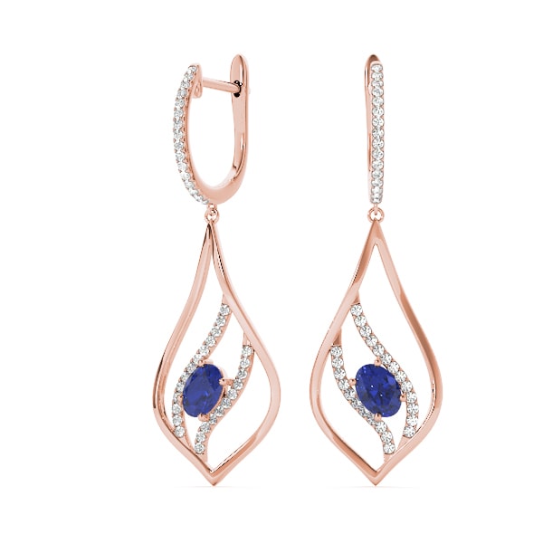 14K Rose Gold 5/8 ct tw Fashion Diamond Earring