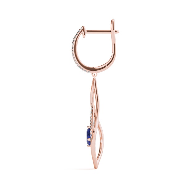 14K Rose Gold 5/8 ct tw Fashion Diamond Earring