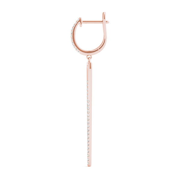 Rose Gold 1/3 CT Diamond Fashion Stud Earrings