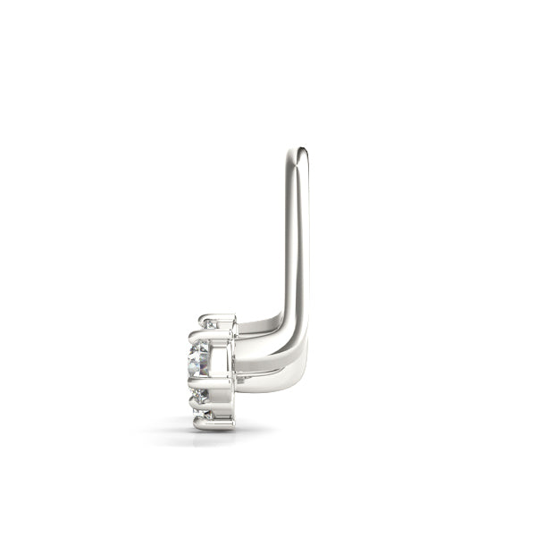 18K White Gold Diamond Fashion Earrings