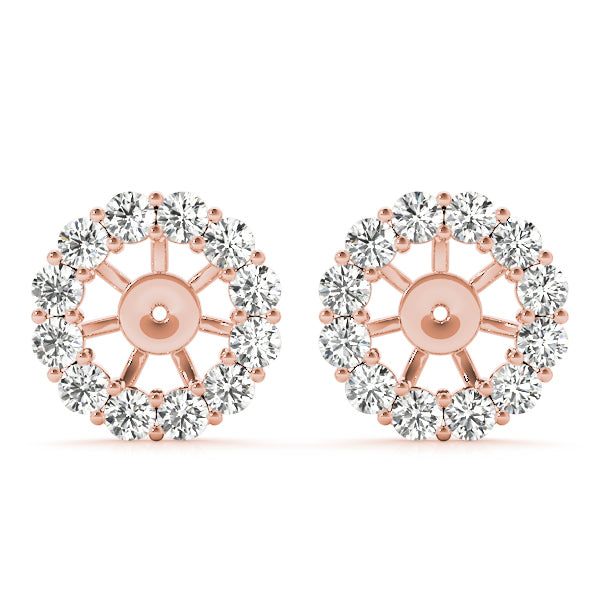 Rose Gold Diamond Fashion Earrings | 18K Luxury