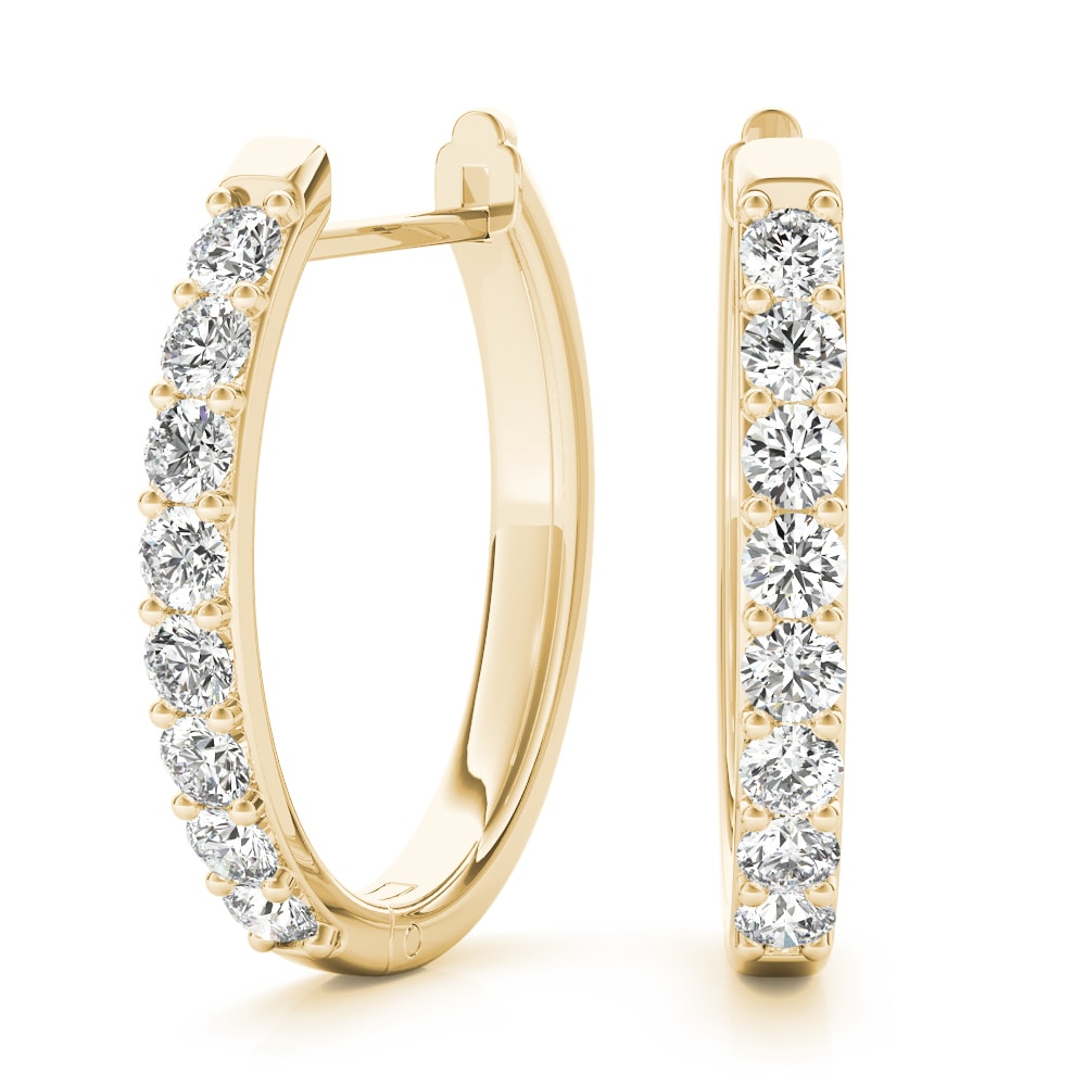 14K Yellow Gold 1/10 ct tw Fashion Diamond Earring