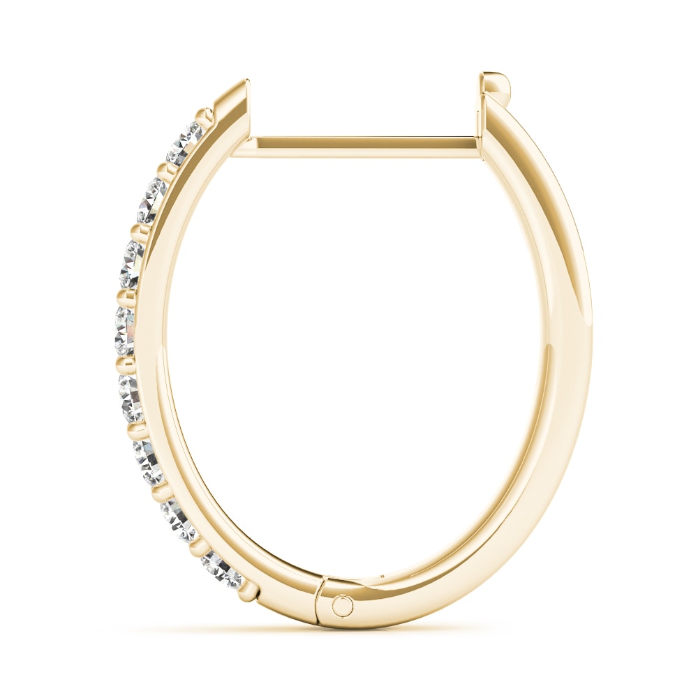 14K Yellow Gold 1/10 ct tw Fashion Diamond Earring