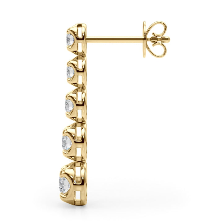 14K Yellow Gold 3/8 ct tw New Style Diamond Earring