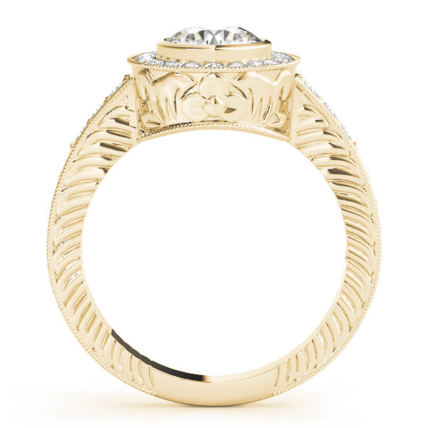 18K Yellow Gold 1.33ctw Round Diamond Engagement Ring