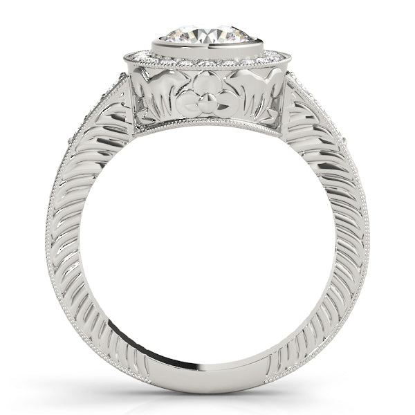18K White Gold 1.33ctw Round Diamond Engagement Ring