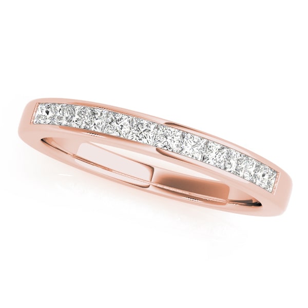 14K Rose Gold 1/5 ct tw Fancy Shape Diamond Wedding Ring