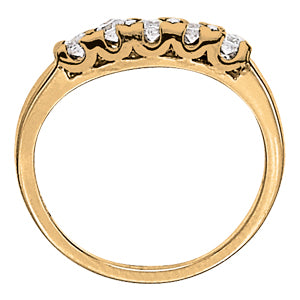 14K White Gold Diamond Wedding Ring