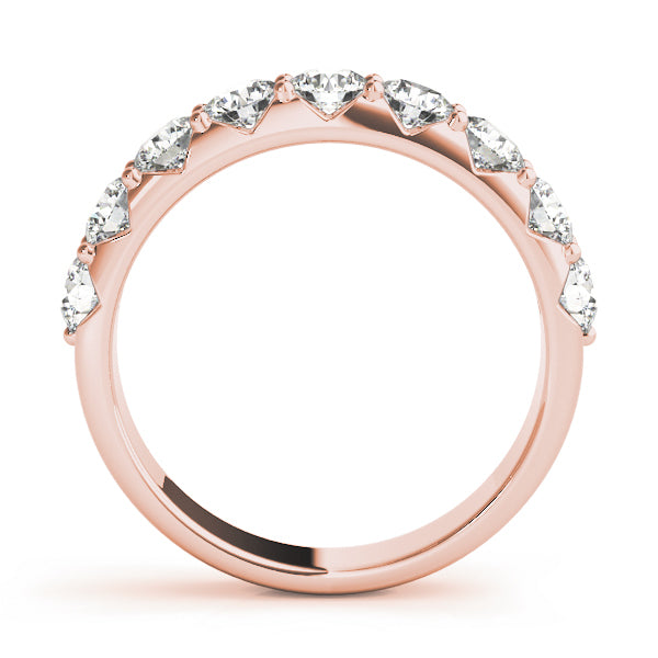 14K Rose Gold 0.18 CTW Diamond Wedding Band