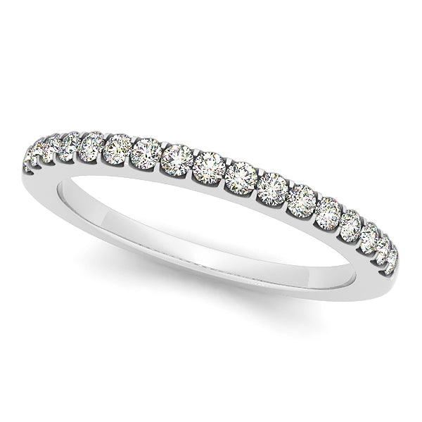 14K White Gold Diamond Wedding Ring