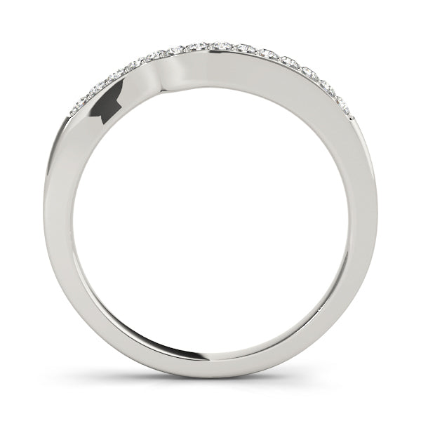 14K White Gold Diamond Wedding Ring