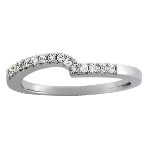 14K White Gold Diamond Wedding Ring