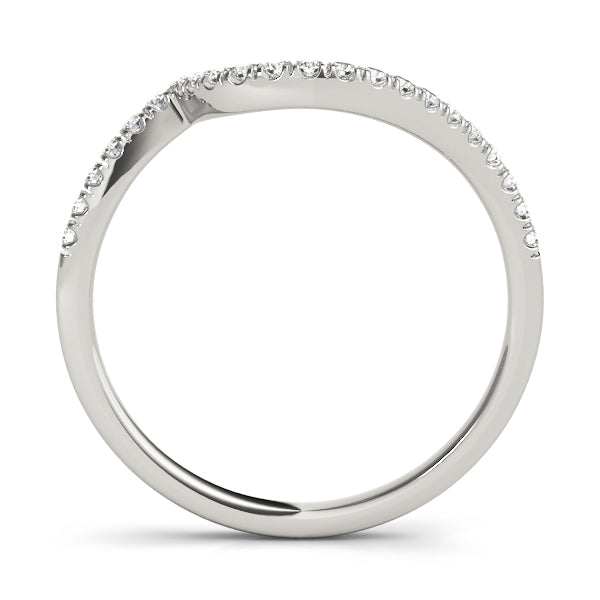 14K White Gold Diamond Wedding Ring