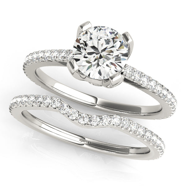 18K White Gold 1.25 ctw Diamond Engagement Ring