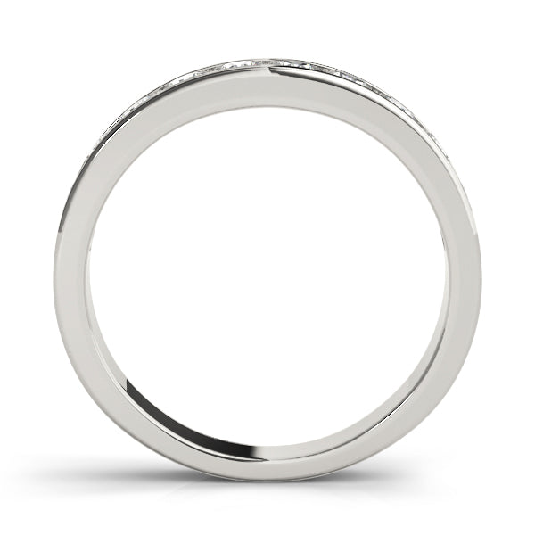 18K White Gold 0.75ctw Diamond Wedding Band