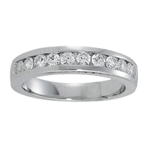 18K White Gold 0.75ctw Diamond Wedding Band
