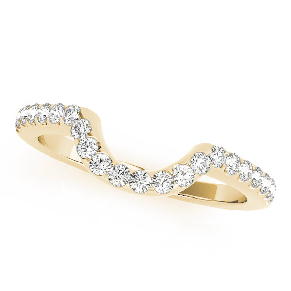 14K Yellow Gold 1/3 ctw Diamond Wedding Band