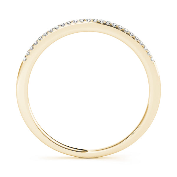 18K Yellow Gold Multi-Diamond Wedding Band
