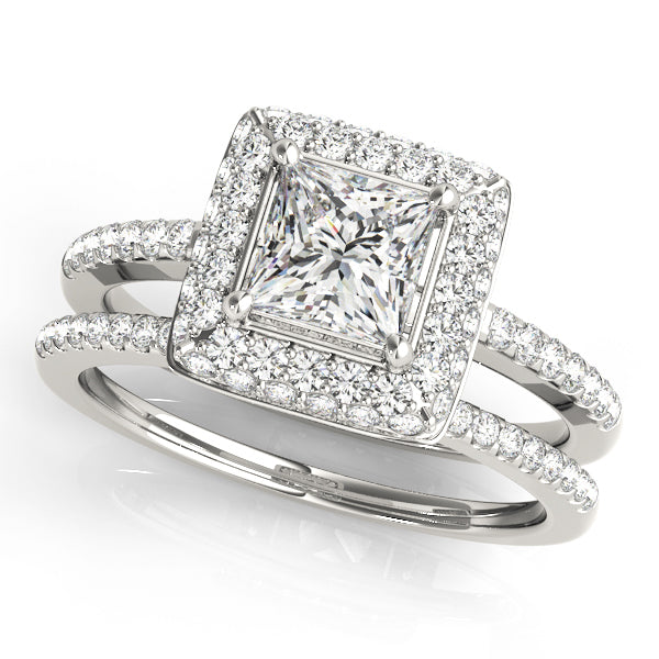 14K White Gold 1.20ctw Diamond Engagement Ring