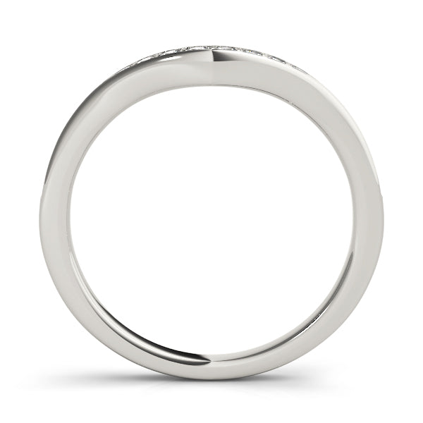 Platinum 0.19ctw Round Diamond Wedding Ring