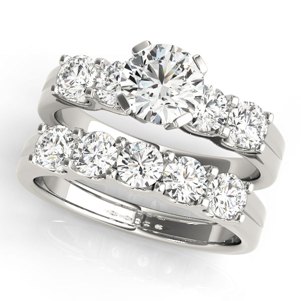 Platinum 1.5 CT Round Diamond Engagement Ring