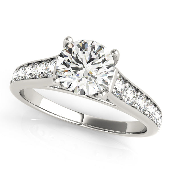 18K White Gold 1.33ctw Diamond Engagement Ring