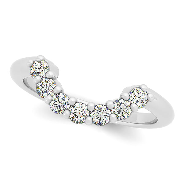 Platinum 3/8 ct Diamond Wedding Ring for Her